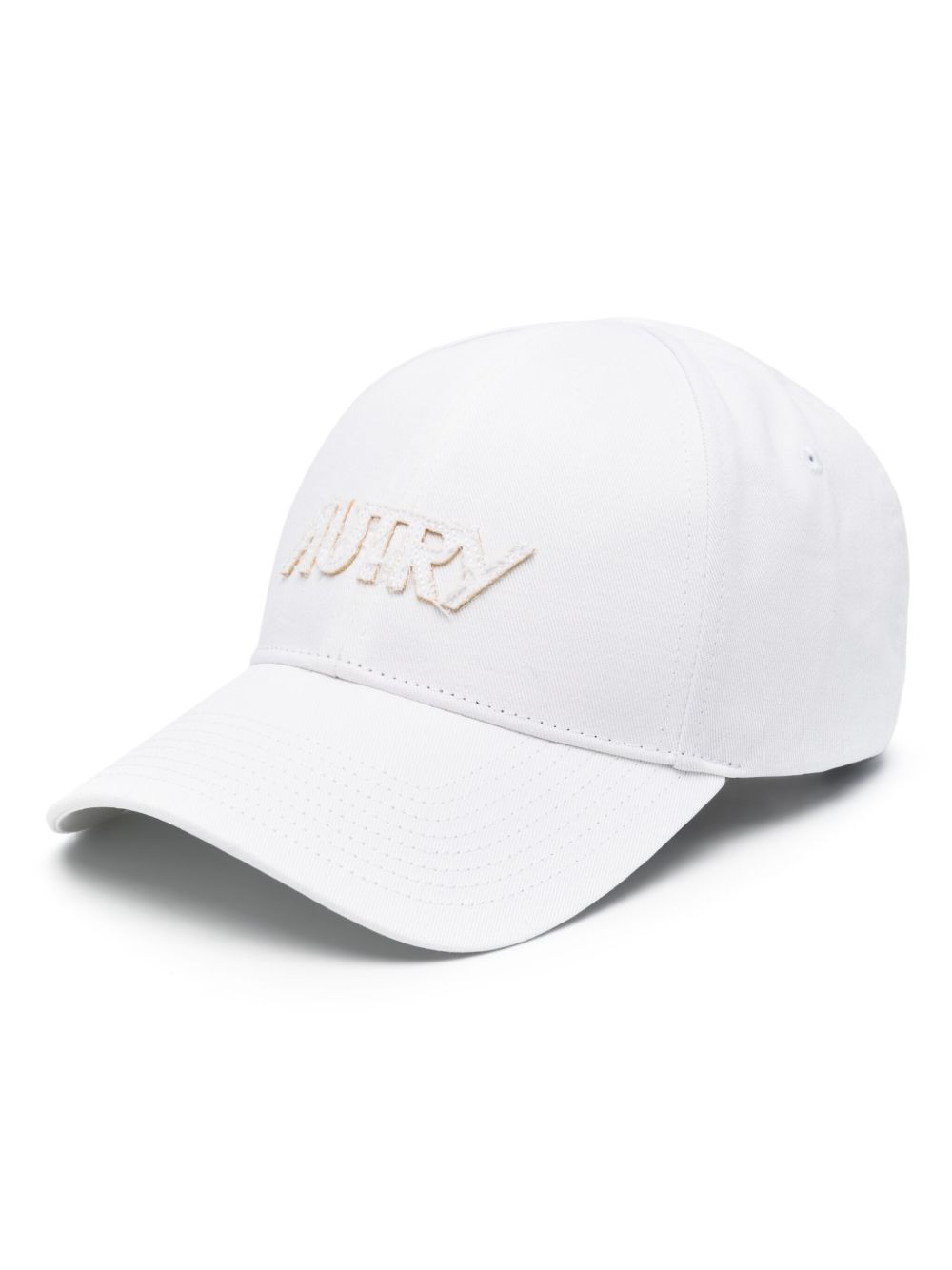 Autry logo刺绣棉棒球帽 - 白色