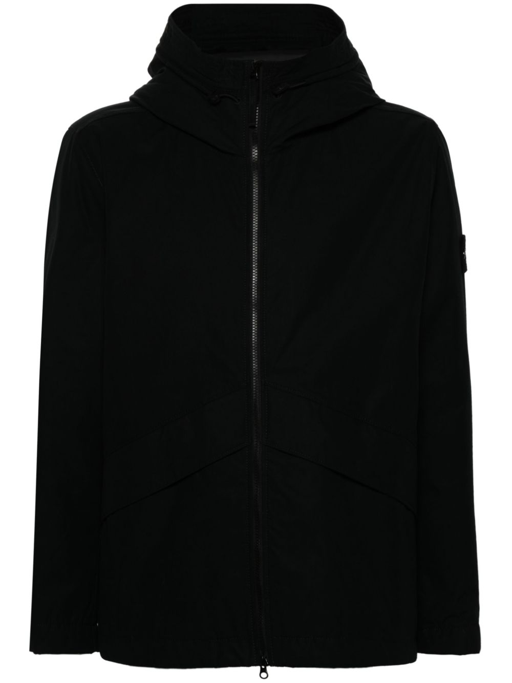 Stone Island 帆布夹克 - 黑色