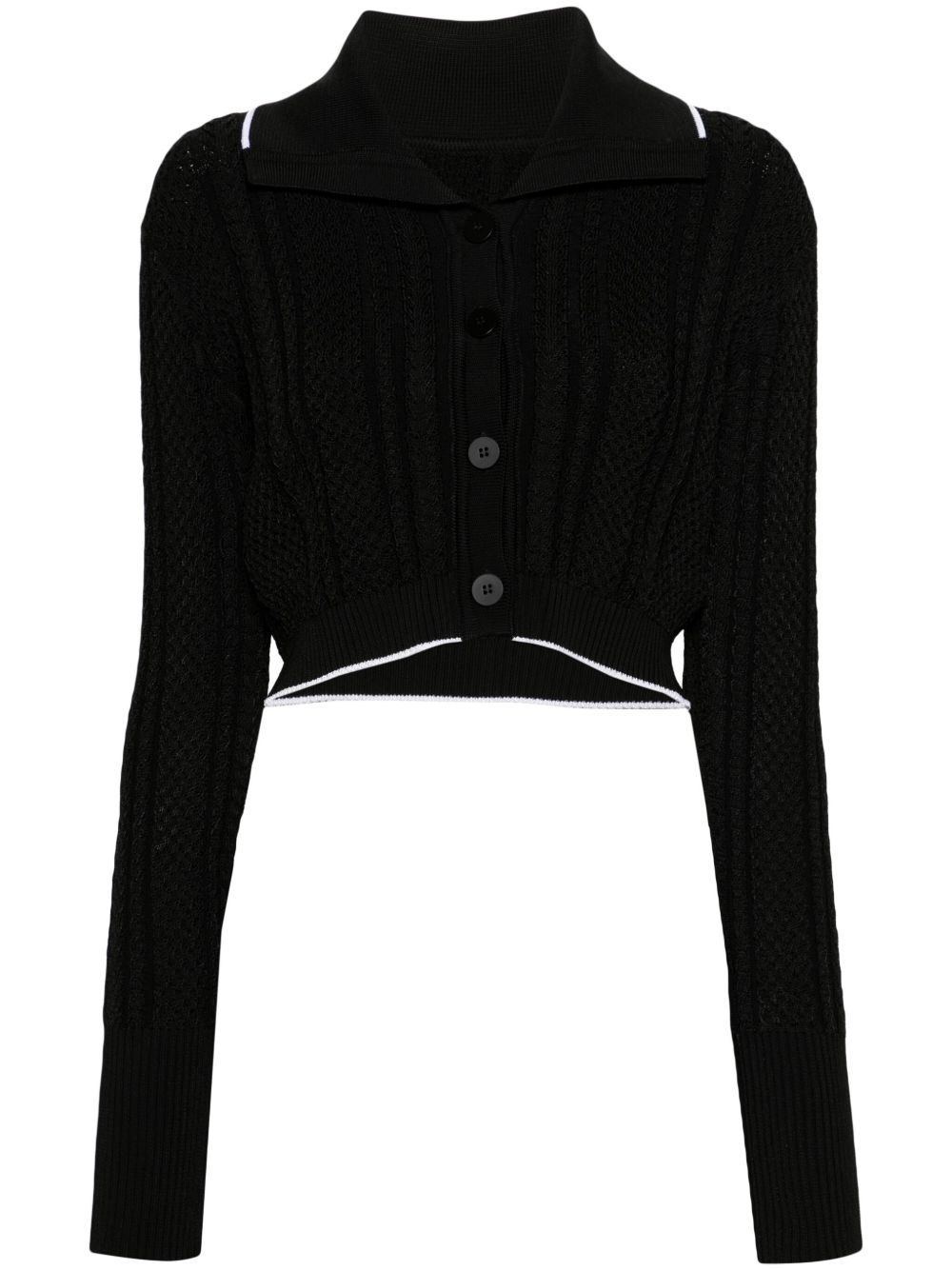 Jacquemus La Cardigan Bella 开衫 - 黑色