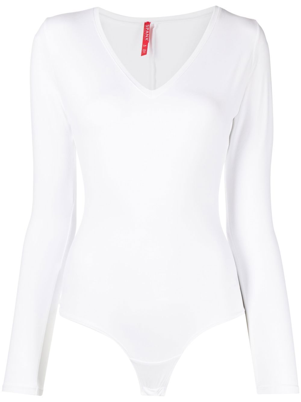 SPANX V领长袖连体衣 - 白色