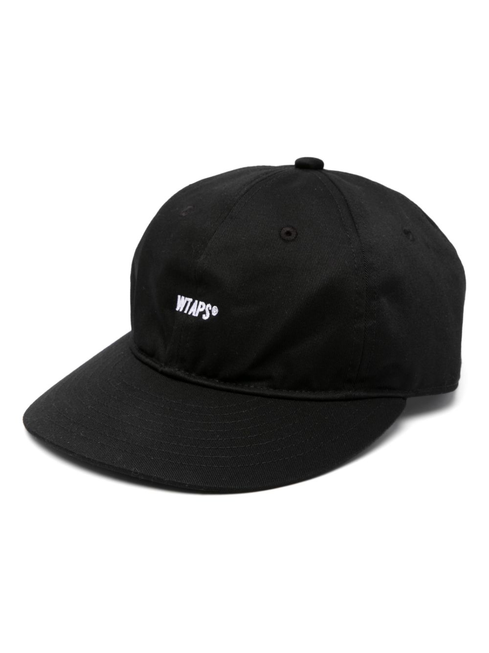 WTAPS logo刺绣棒球帽 - 黑色