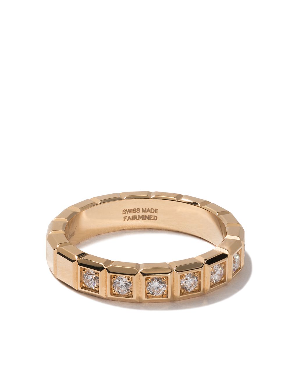 Chopard Ice Cube 18k黄金钻石戒指 - 金色