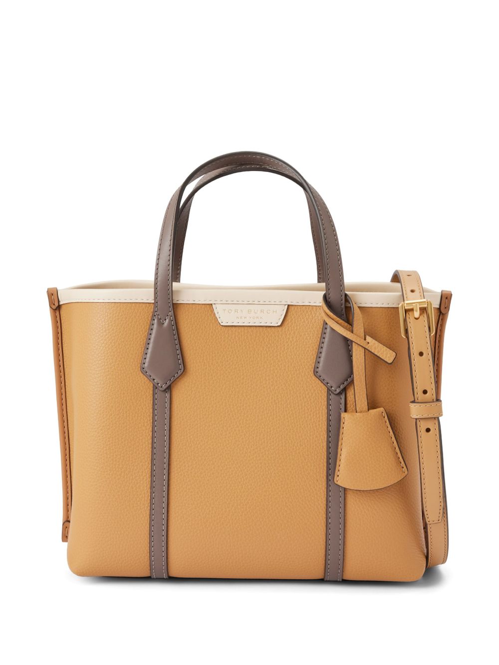 Tory Burch Perry Triple-Compartment 小号手提包 - 褐色