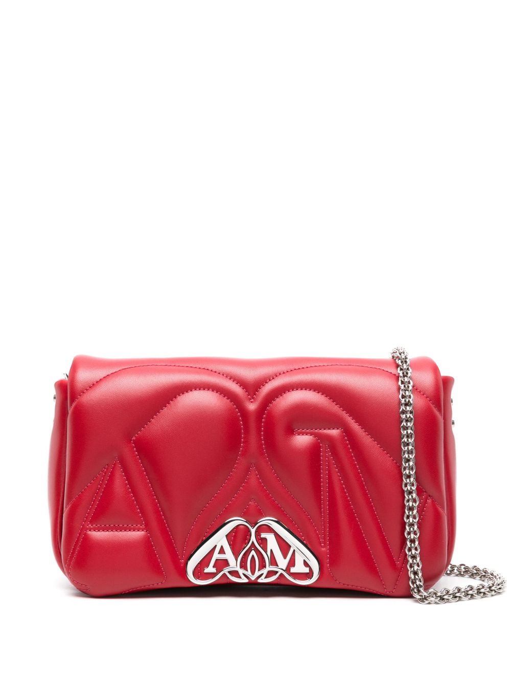 Alexander McQueen The Seal 小号单肩包 - 红色