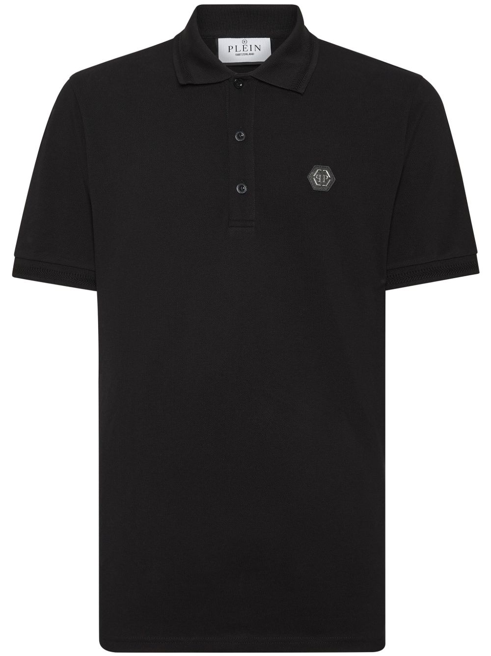Philipp Plein Strass Teddy polo衫 - 黑色