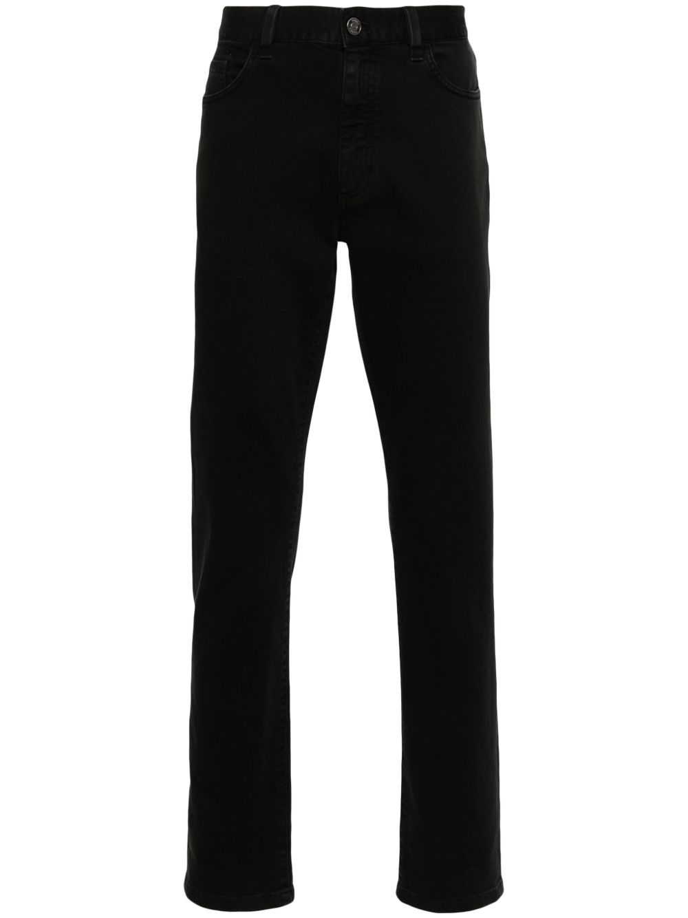 Zegna 修身牛仔裤 - 黑色