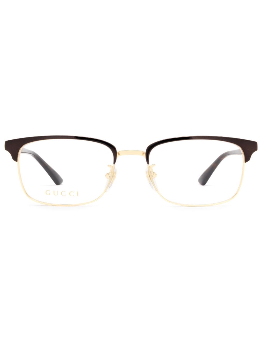 Gucci Eyewear 方框眼镜 - 褐色