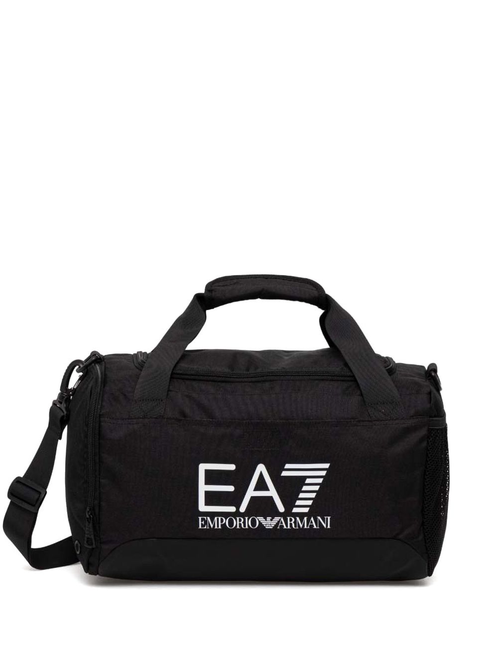 Ea7 Emporio Armani logo印花旅行包 - 黑色