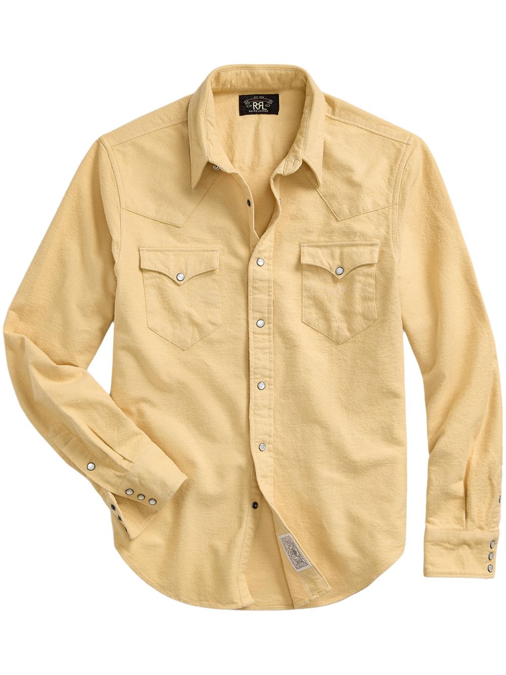 Ralph Lauren RRL 排扣长袖衬衫 - 黄色