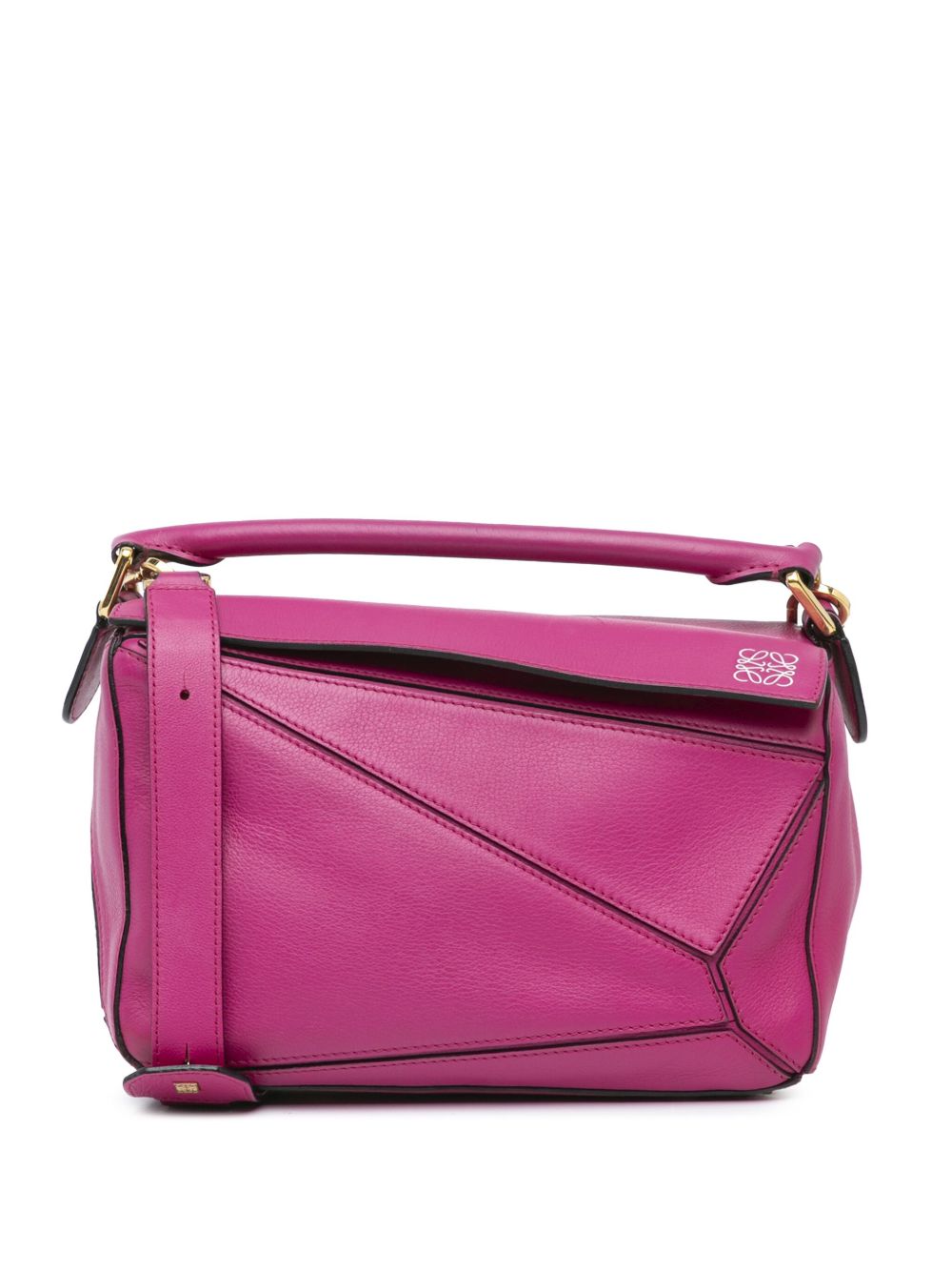 Loewe Pre-Owned Puzzle Bag 小号斜挎包（2010-2023年典藏款） - 粉色