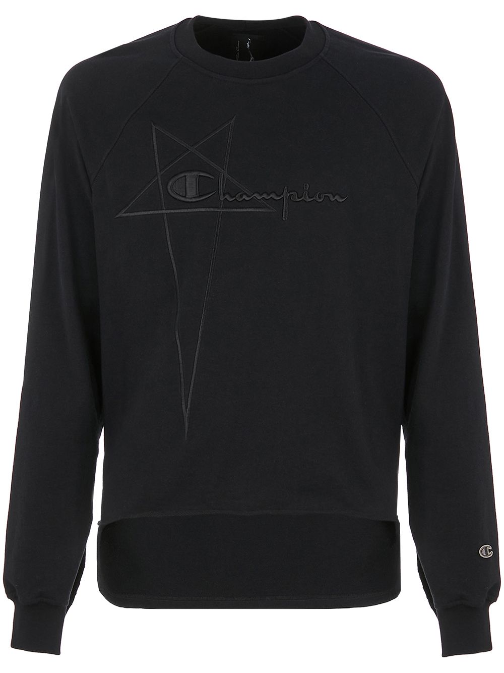 Rick Owens X Champion x Champion 圆领卫衣 - 黑色