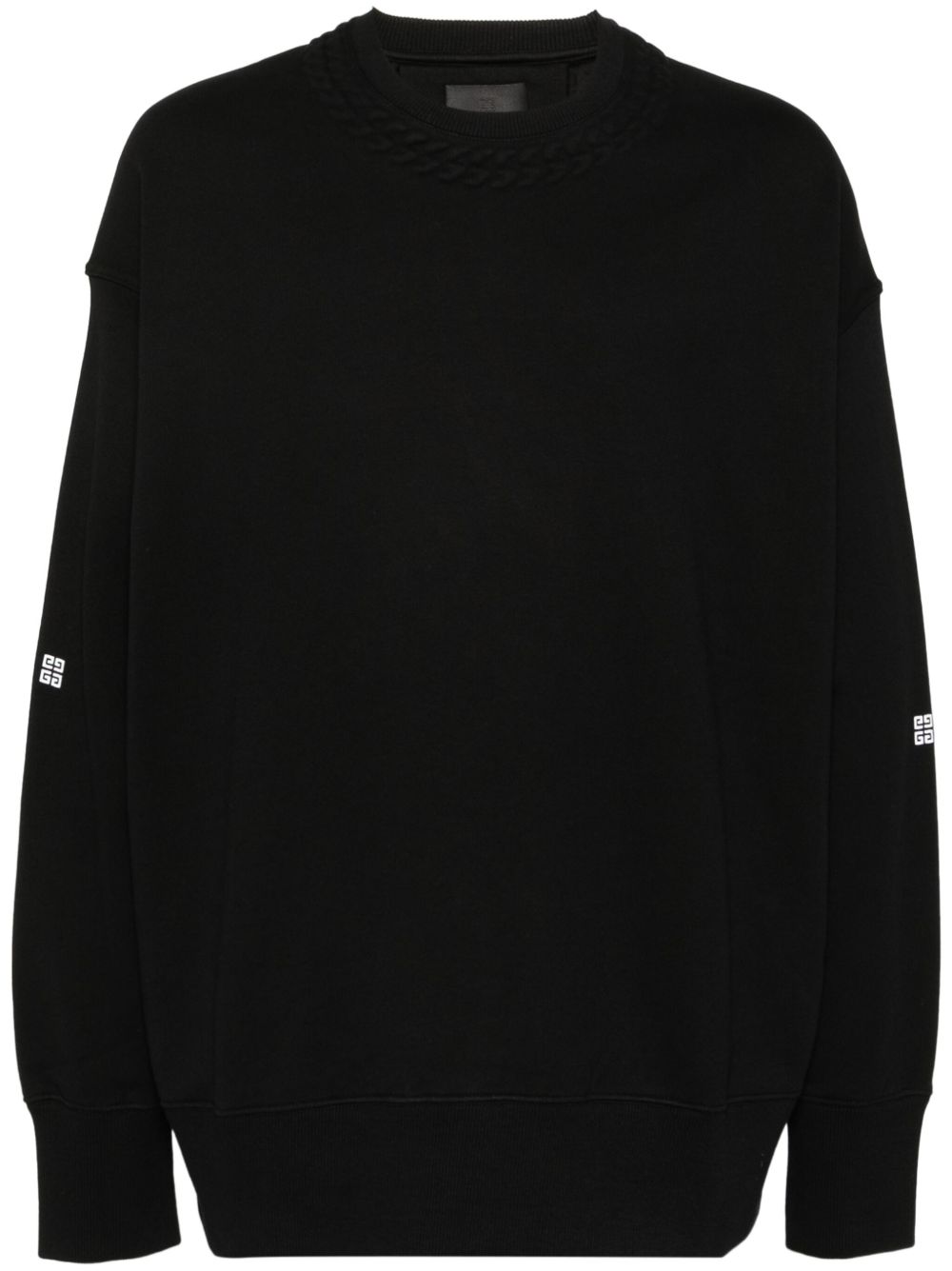 Givenchy 压纹细节卫衣 - 黑色