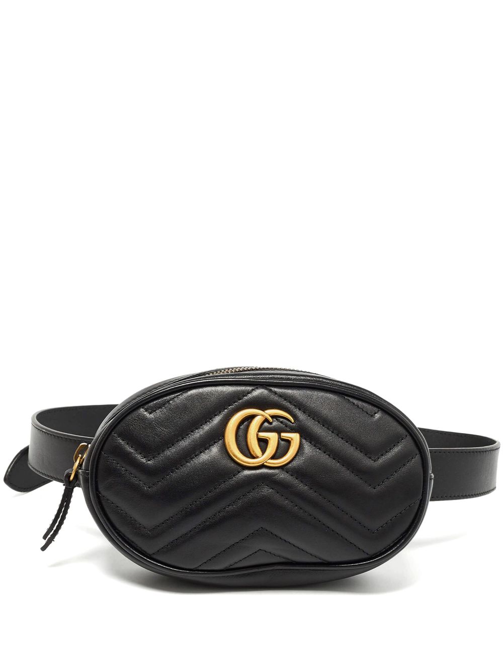 Gucci Pre-Owned GG 马特拉塞凸纹腰包（典藏款） - 黑色