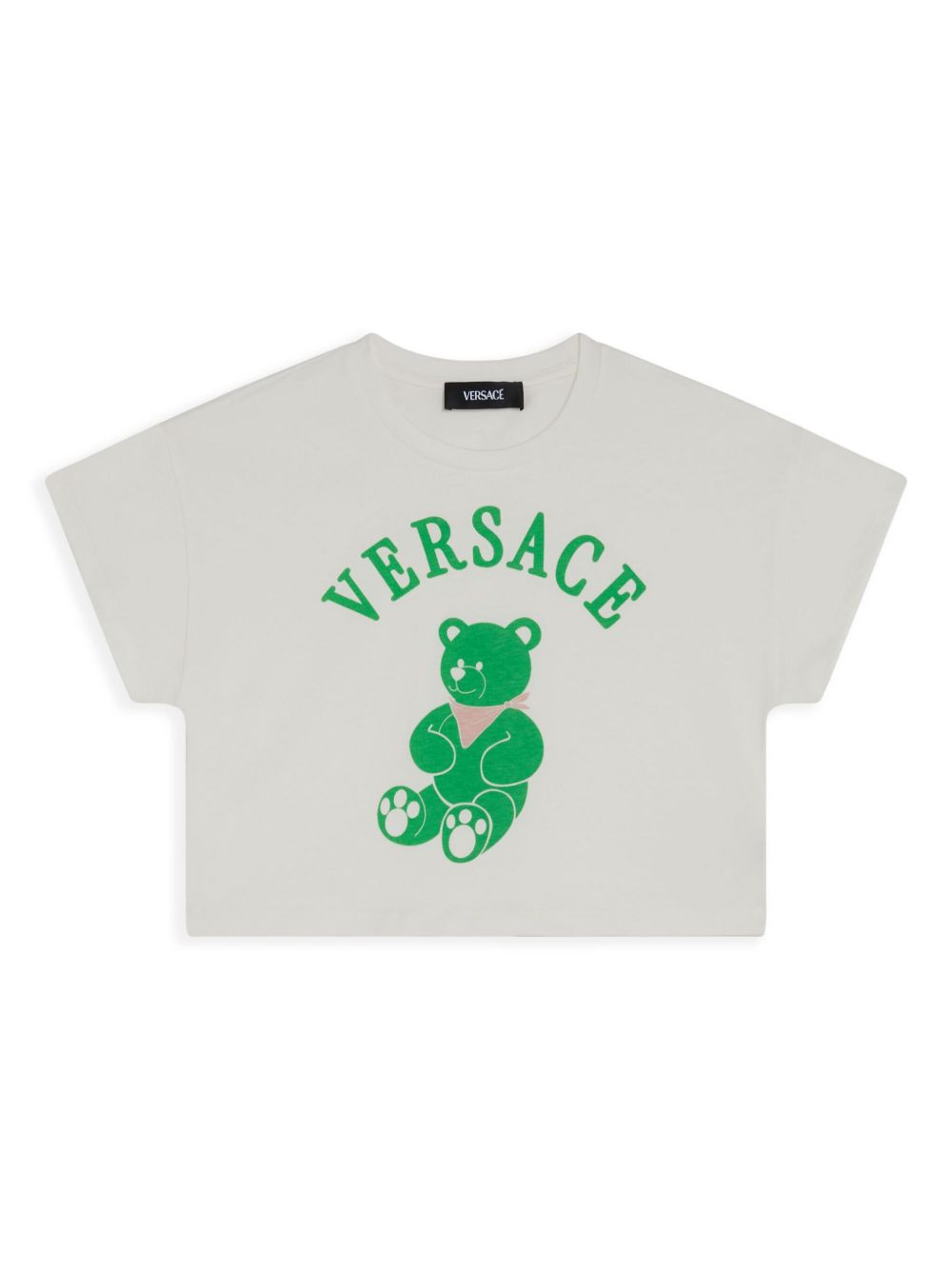 Versace Kids logo印花T恤 - 白色