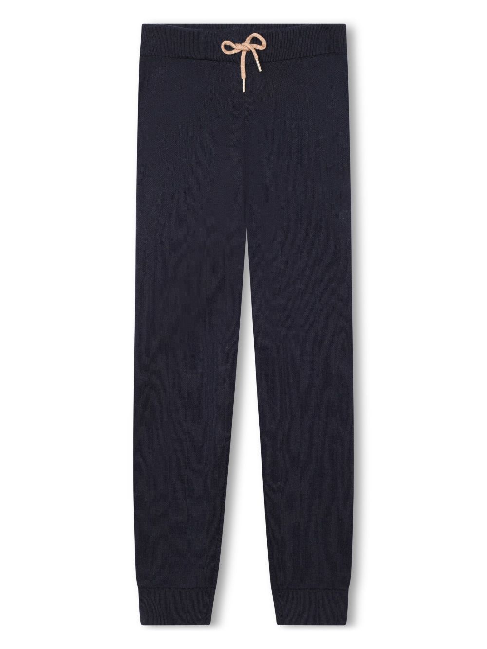 Chloé Kids logo刺绣打底裤 - 蓝色