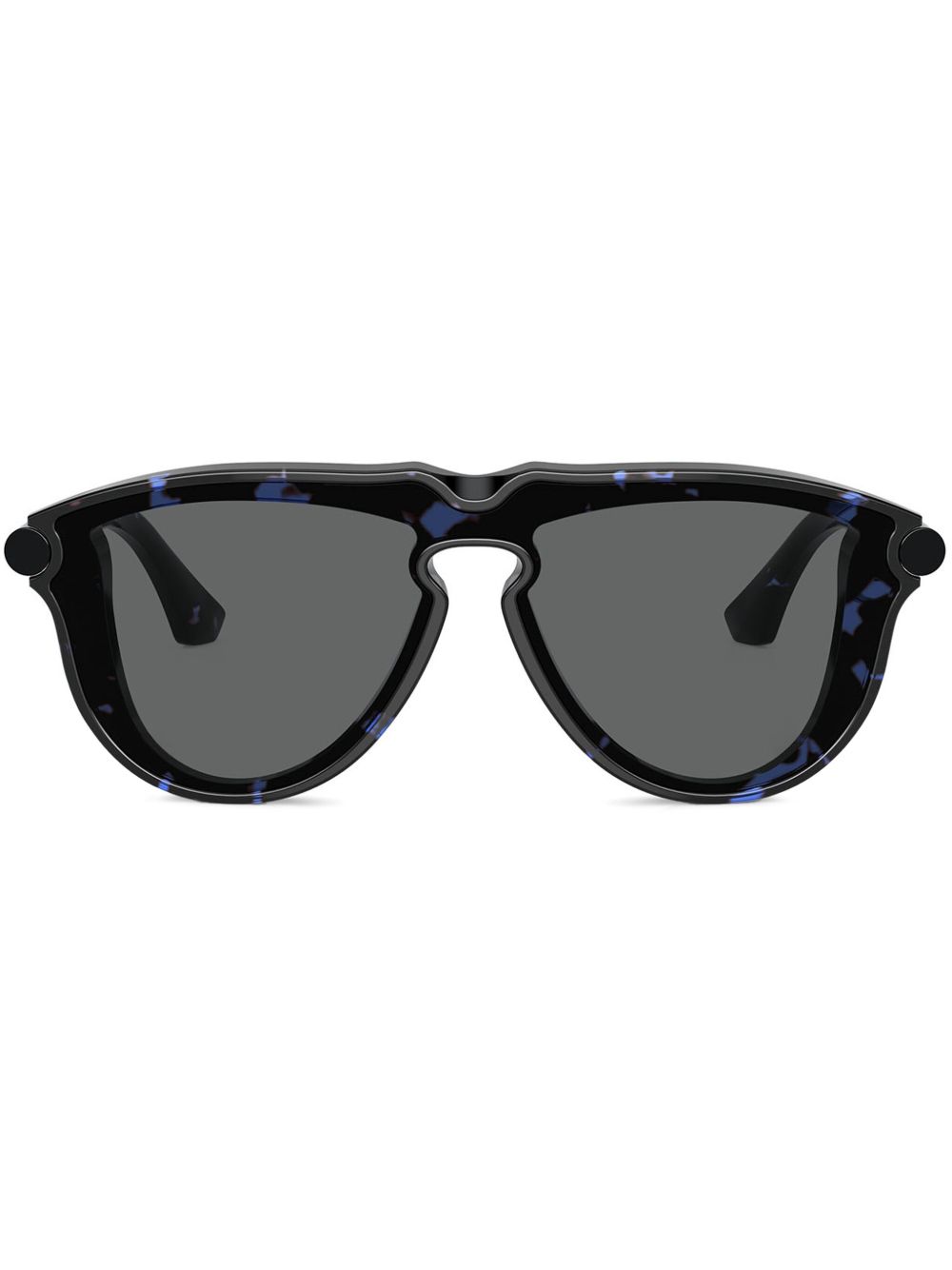 Burberry Eyewear Tubular 太阳眼镜 - 蓝色