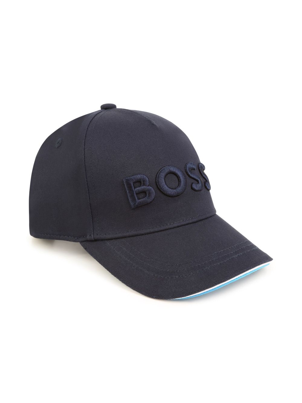 BOSS Kidswear logo刺绣棒球帽 - 蓝色