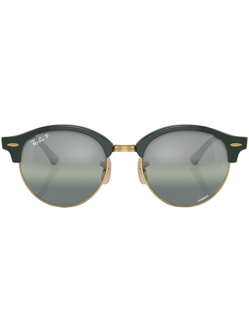 Ray-Ban Clubround 有色镜片太阳眼镜 - 绿色