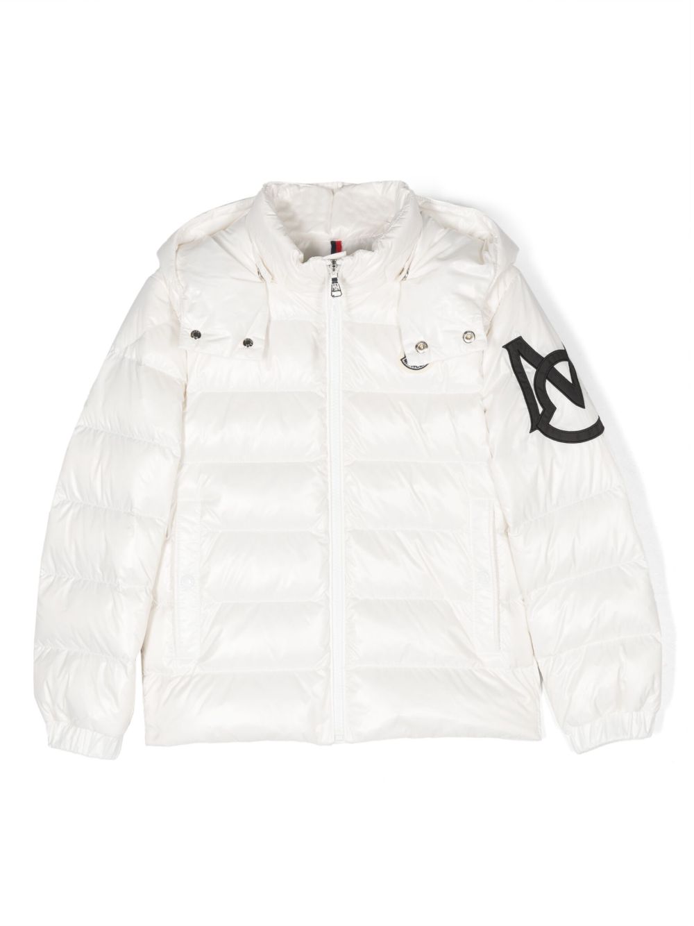 Moncler Enfant Saulx 填充绗缝夹克 - 白色