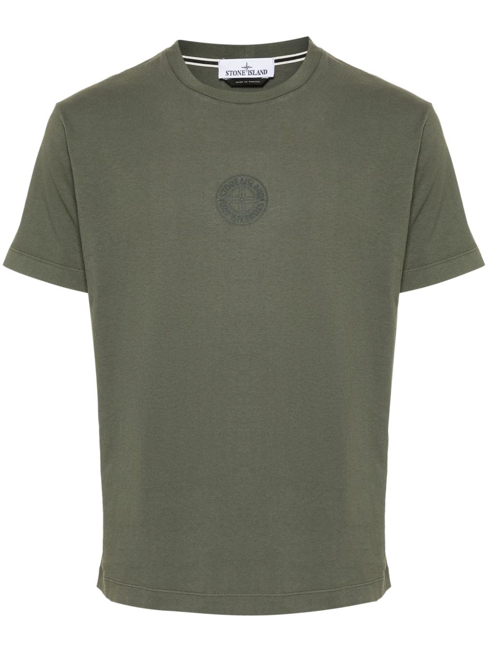 Stone Island Korte 棉T恤 - 绿色