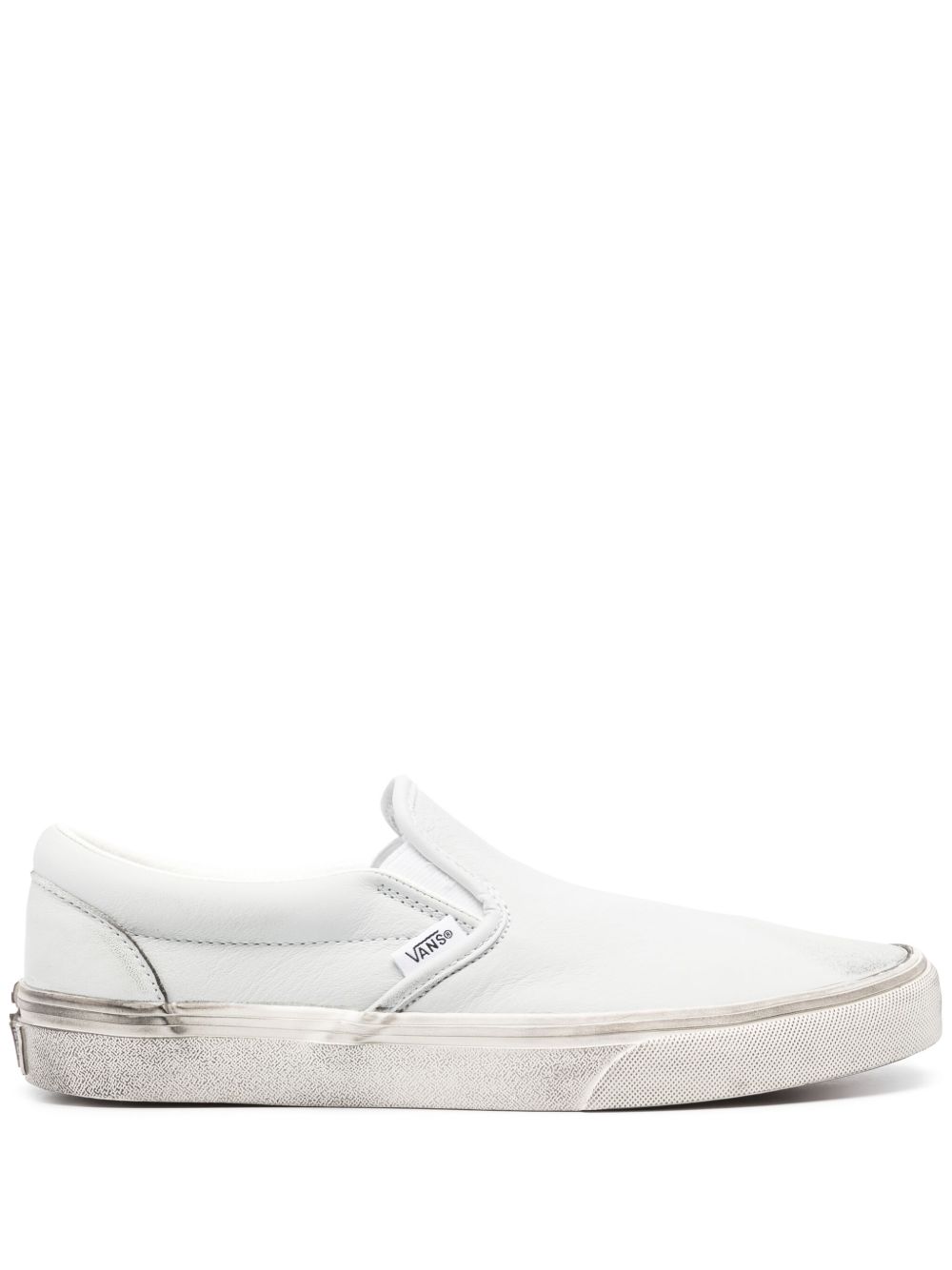 Vans 皮质套穿式运动鞋 - 灰色