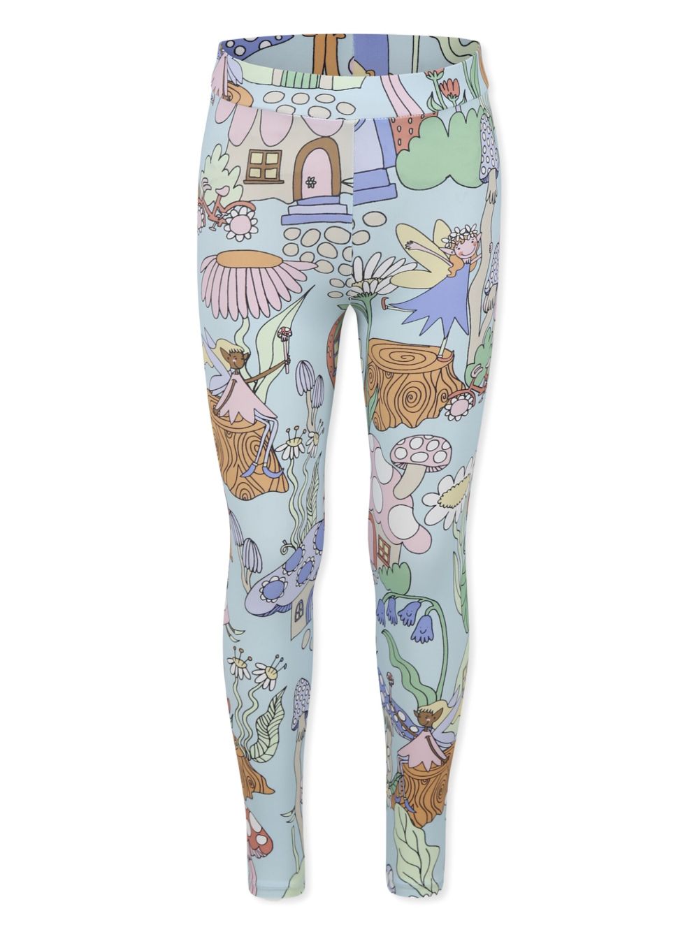 Stella McCartney Kids 图案印花打底裤 - 蓝色