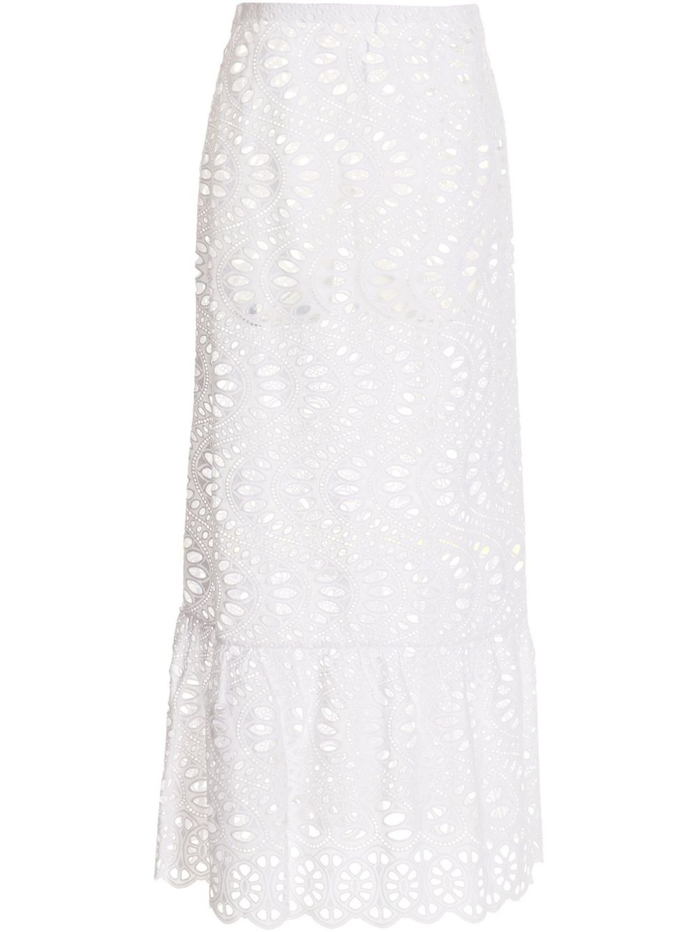 Giambattista Valli Macram maxi skirt - 白色