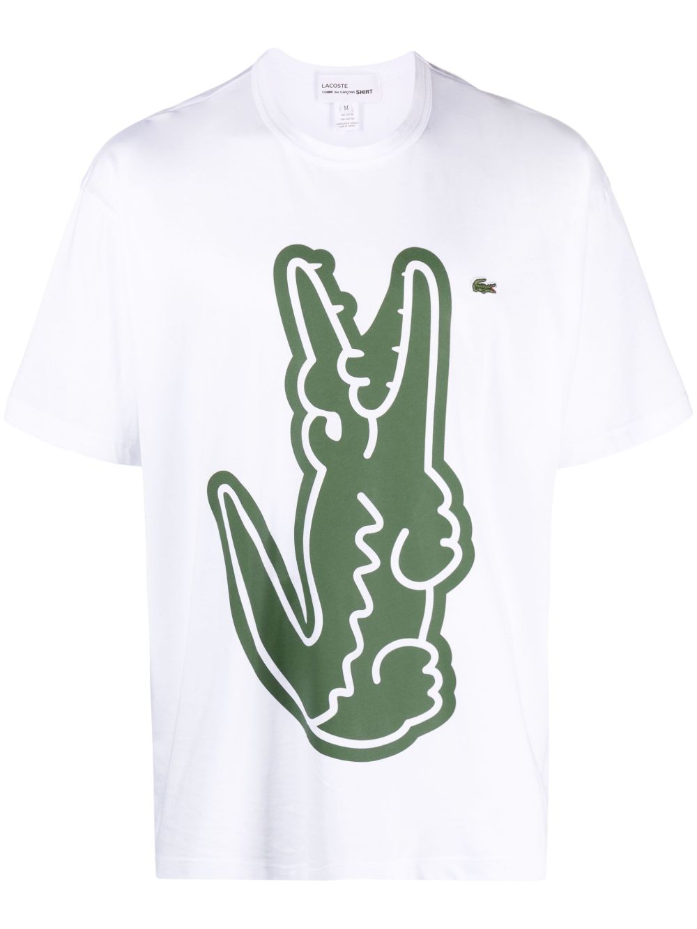 Comme Des Garçons Shirt x Lacoste 棉T恤 - 白色