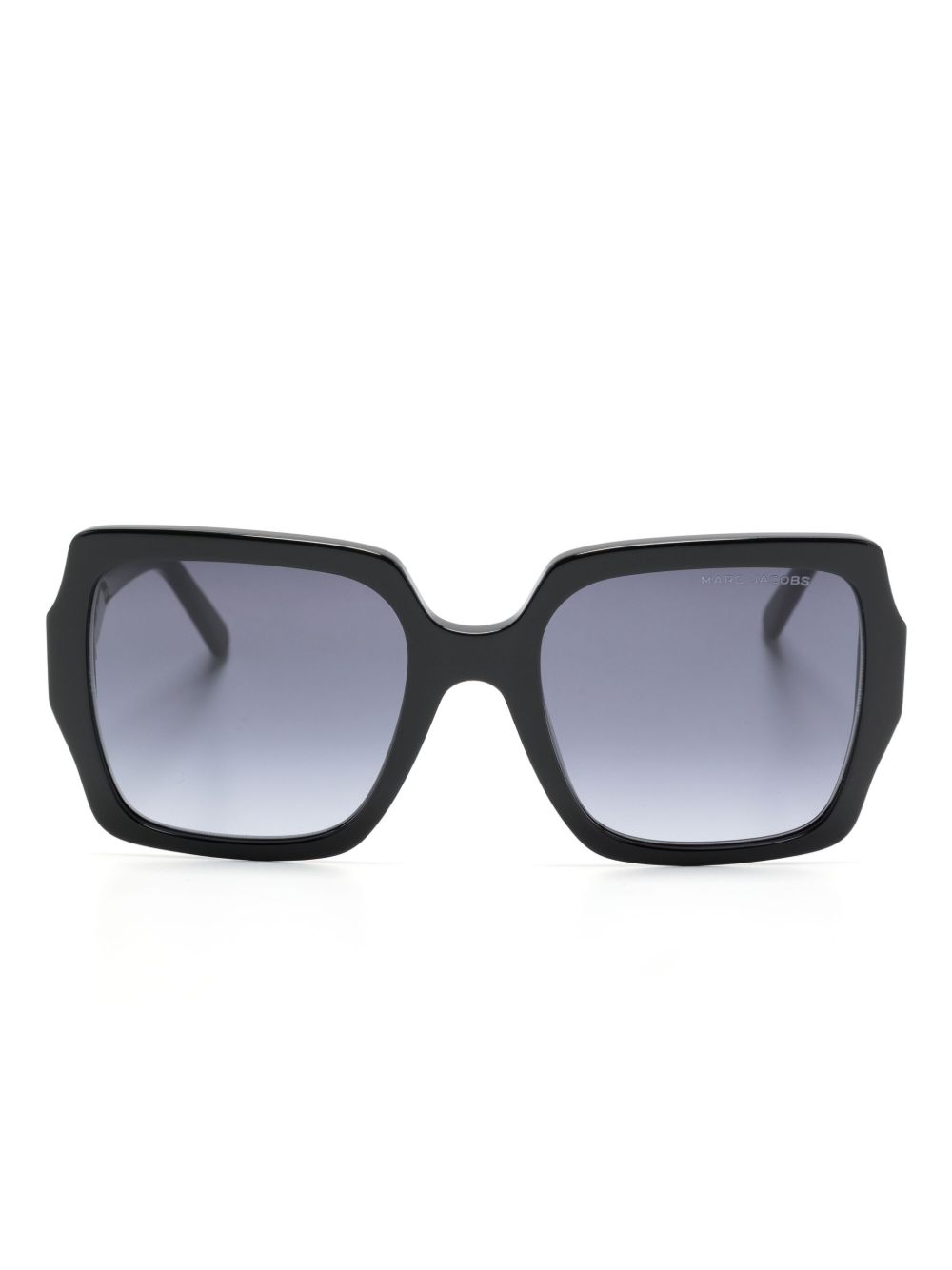 Marc Jacobs Eyewear J Marc logo超大镜框太阳眼镜 - 黑色