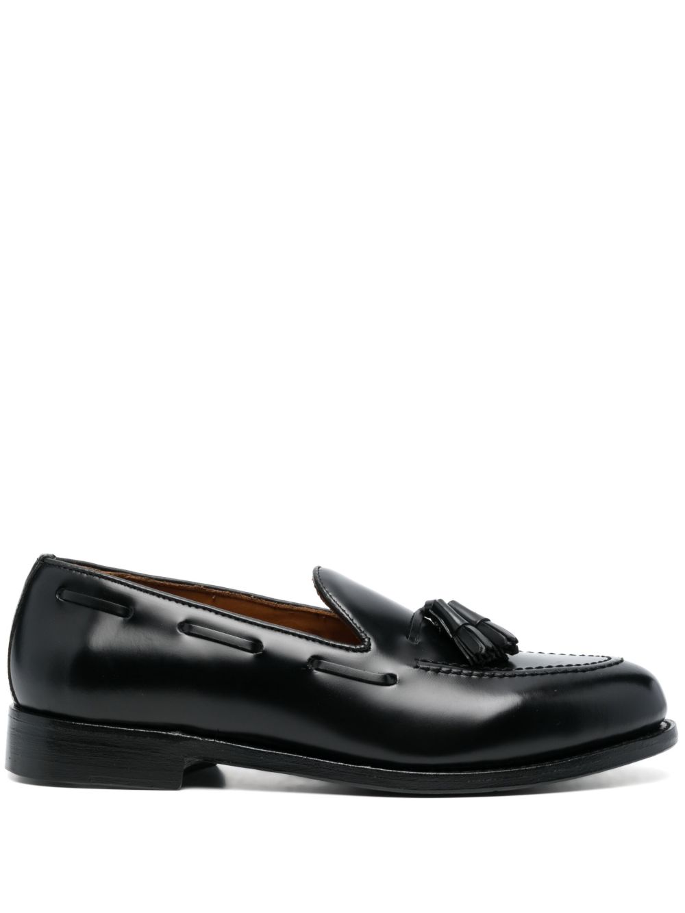 Sebago 流苏皮质乐福鞋 - 黑色