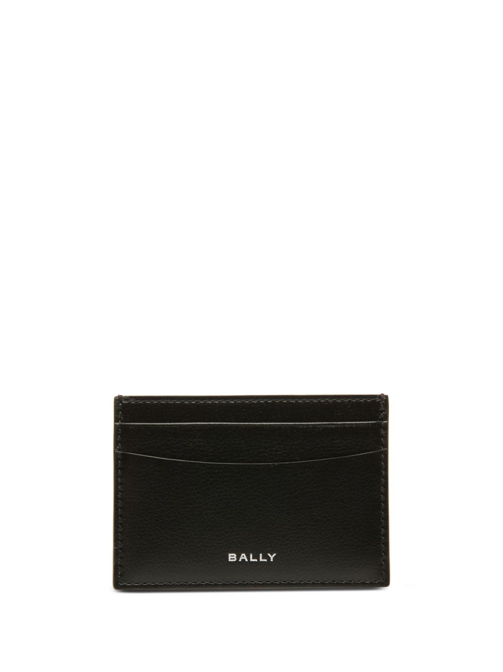 Bally logo标记皮质卡夹 - 黑色