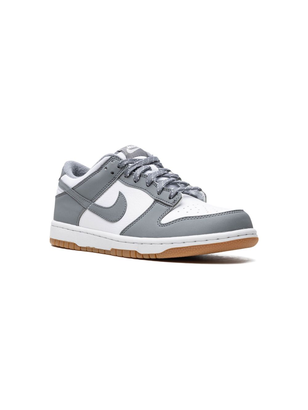 Nike Kids Dunk Low Reflective Grey 运动鞋 - 灰色