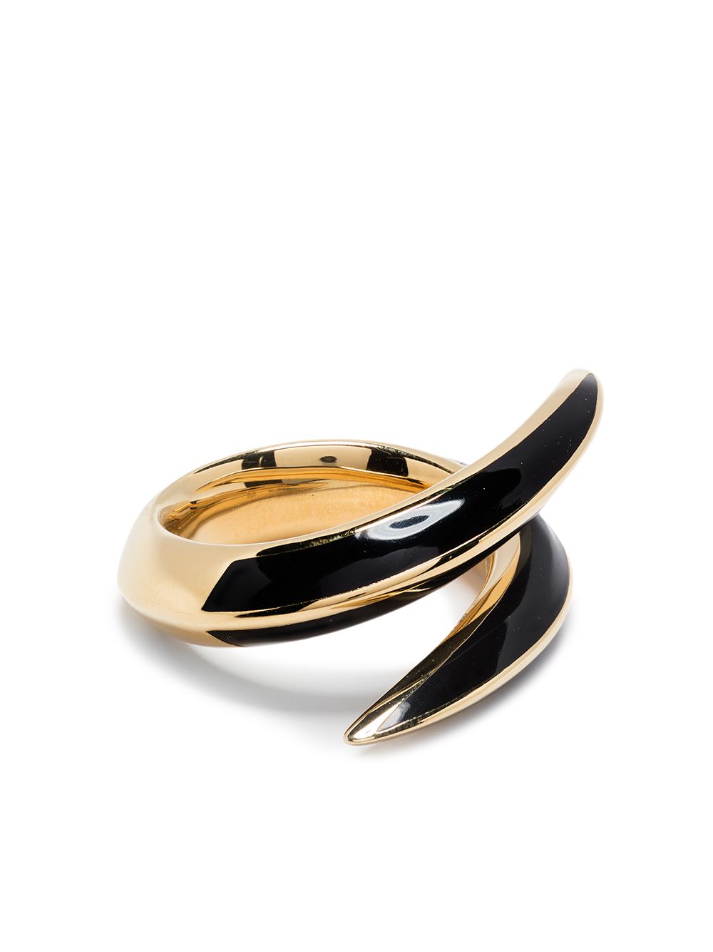 Shaun Leane Sabre Deco 镀金银戒指 - 黑色