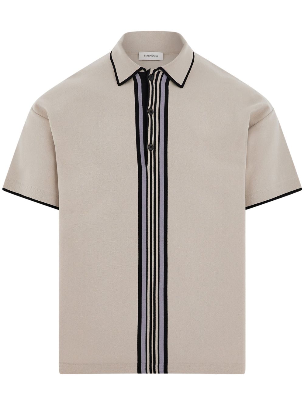 Ferragamo 短袖polo衫 - 灰色