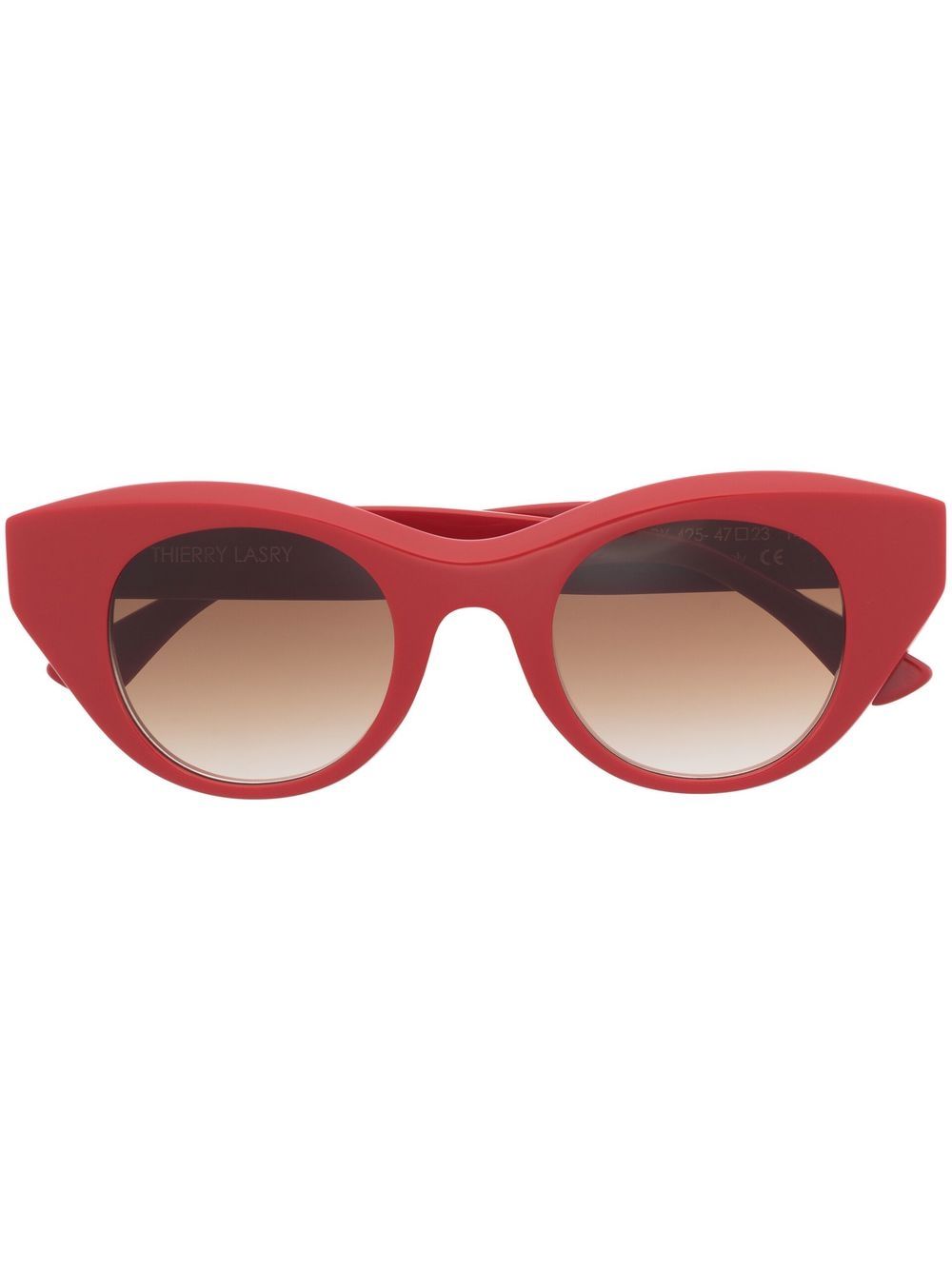 Thierry Lasry 猫眼框太阳眼镜 - 红色