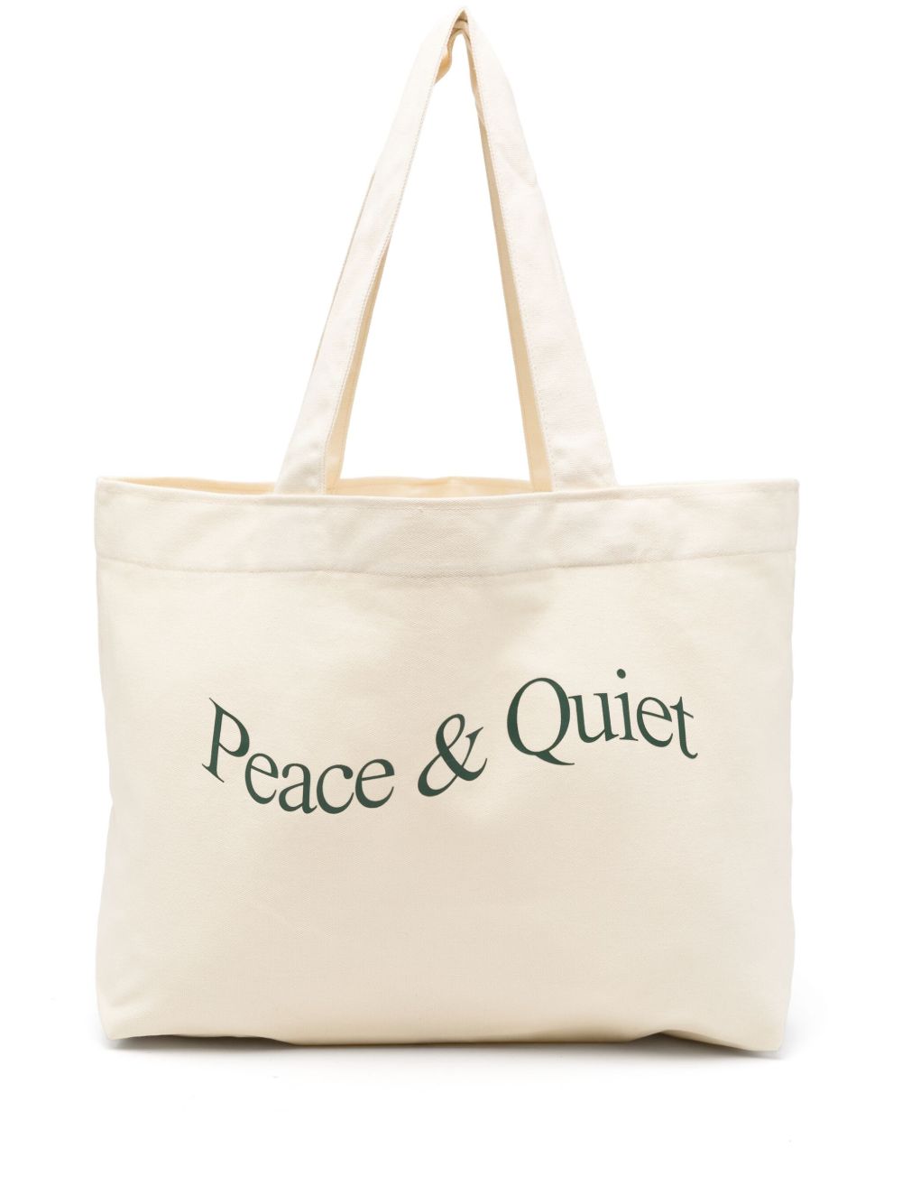 Museum Of Peace & Quiet logo印花托特包 - 中性色