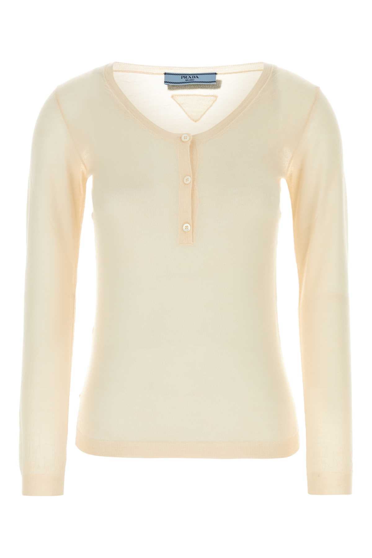 Prada Skin Pink Cashmere Blend Sweater