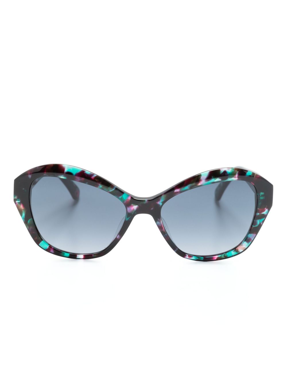 Kate Spade Aglaia 蝴蝶形镜框太阳眼镜 - 绿色