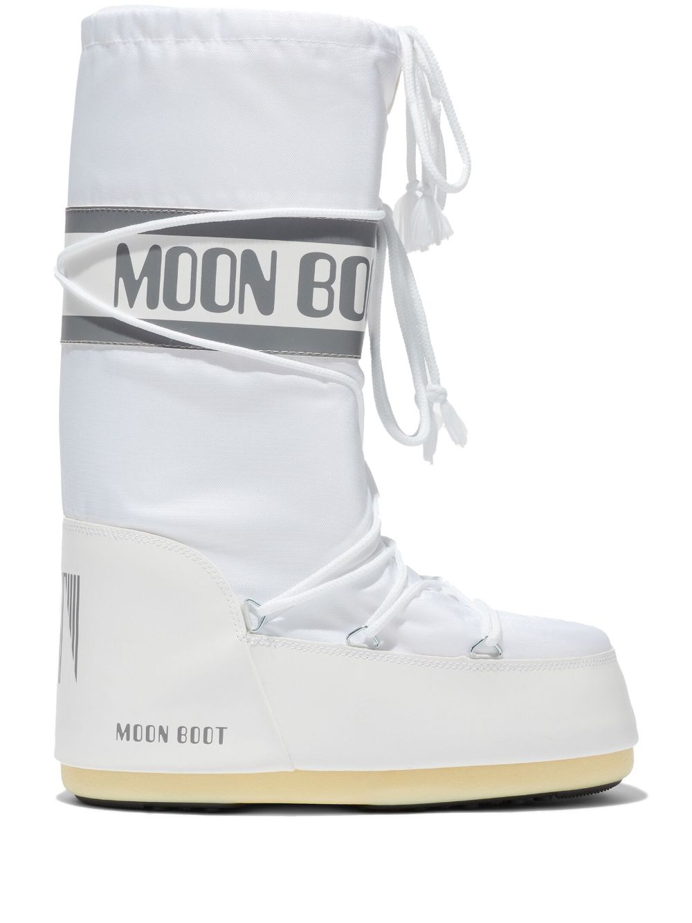 Moon Boot ICON尼龙高筒雪地靴 - 白色