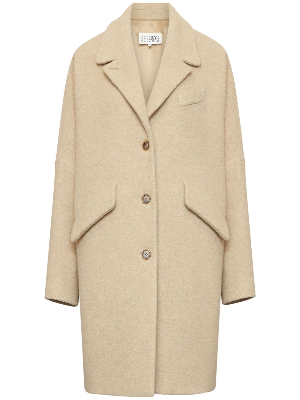 MM6 Maison Margiela Pile 羊毛混纺大衣 - 中性色