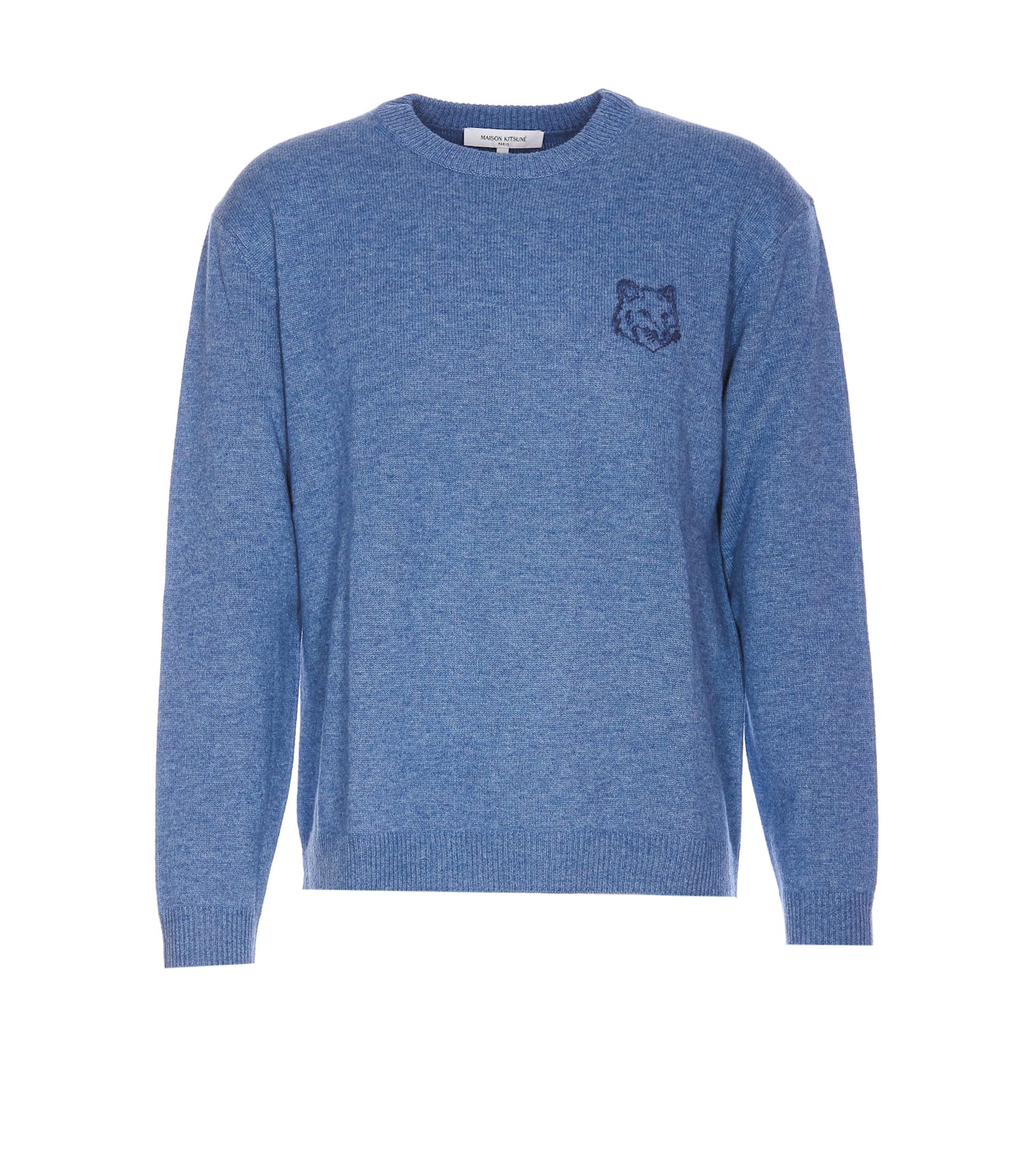 Maison Kitsuné 狐狸头刺绣毛衣