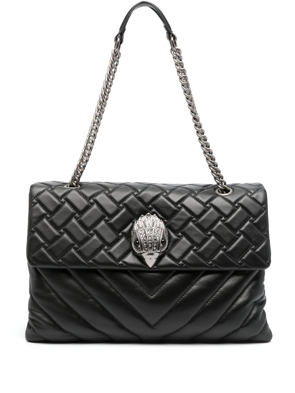 Kurt Geiger London Kensington 皮质单肩包 - 黑色