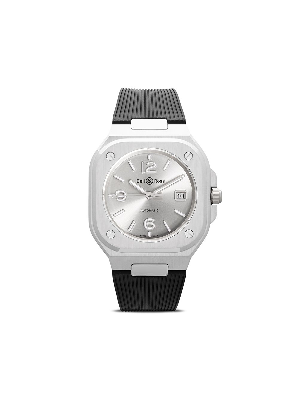 Bell & Ross BR 05 Grey Steel 40毫米腕表 - 银色