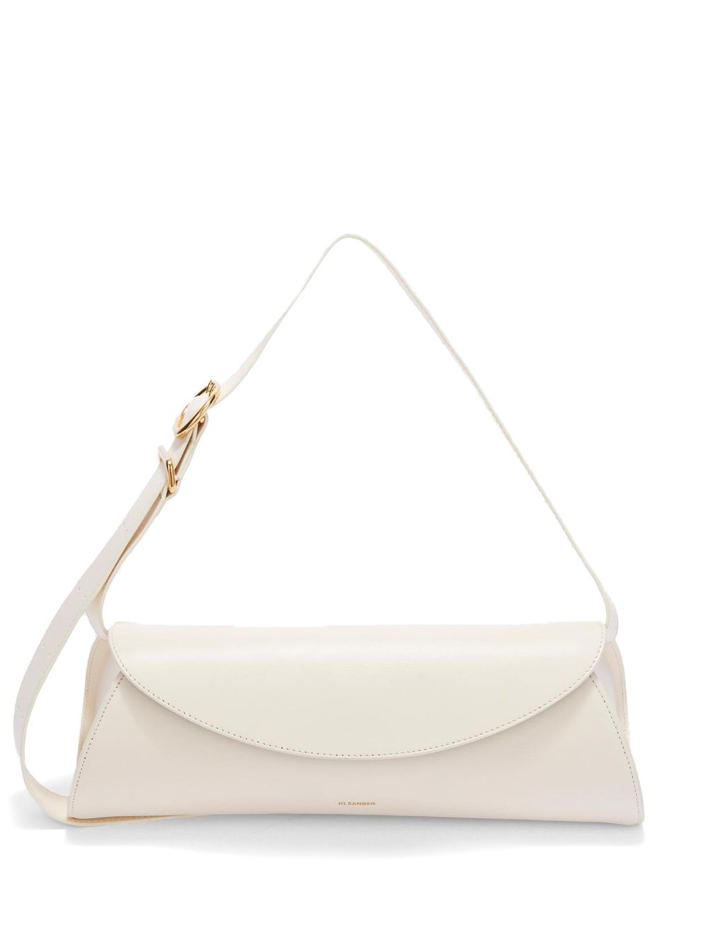 Jil Sander Canolo 大号皮质单肩包 - 白色