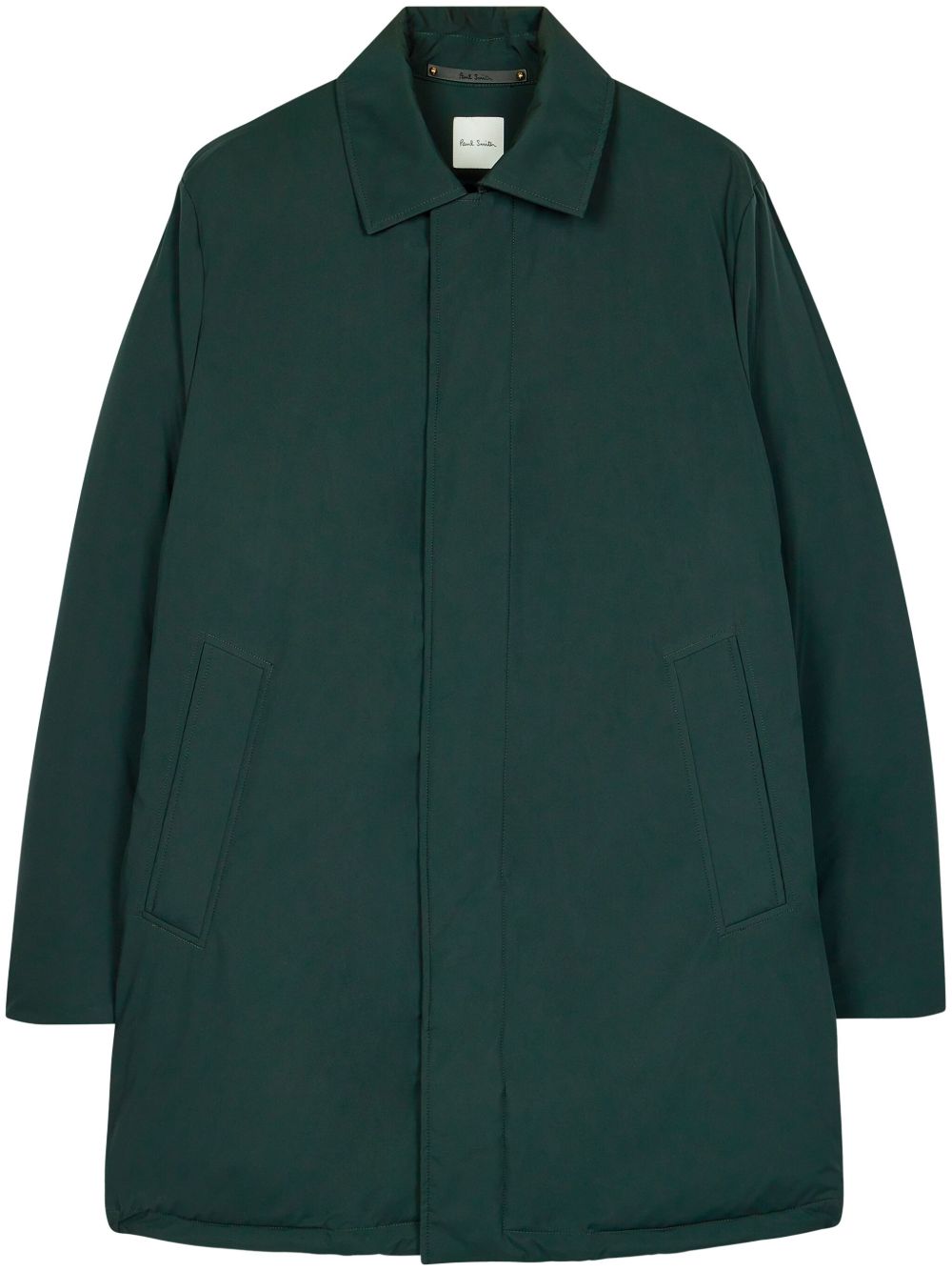 Paul Smith 隐藏式开合蓬松外套 - 绿色