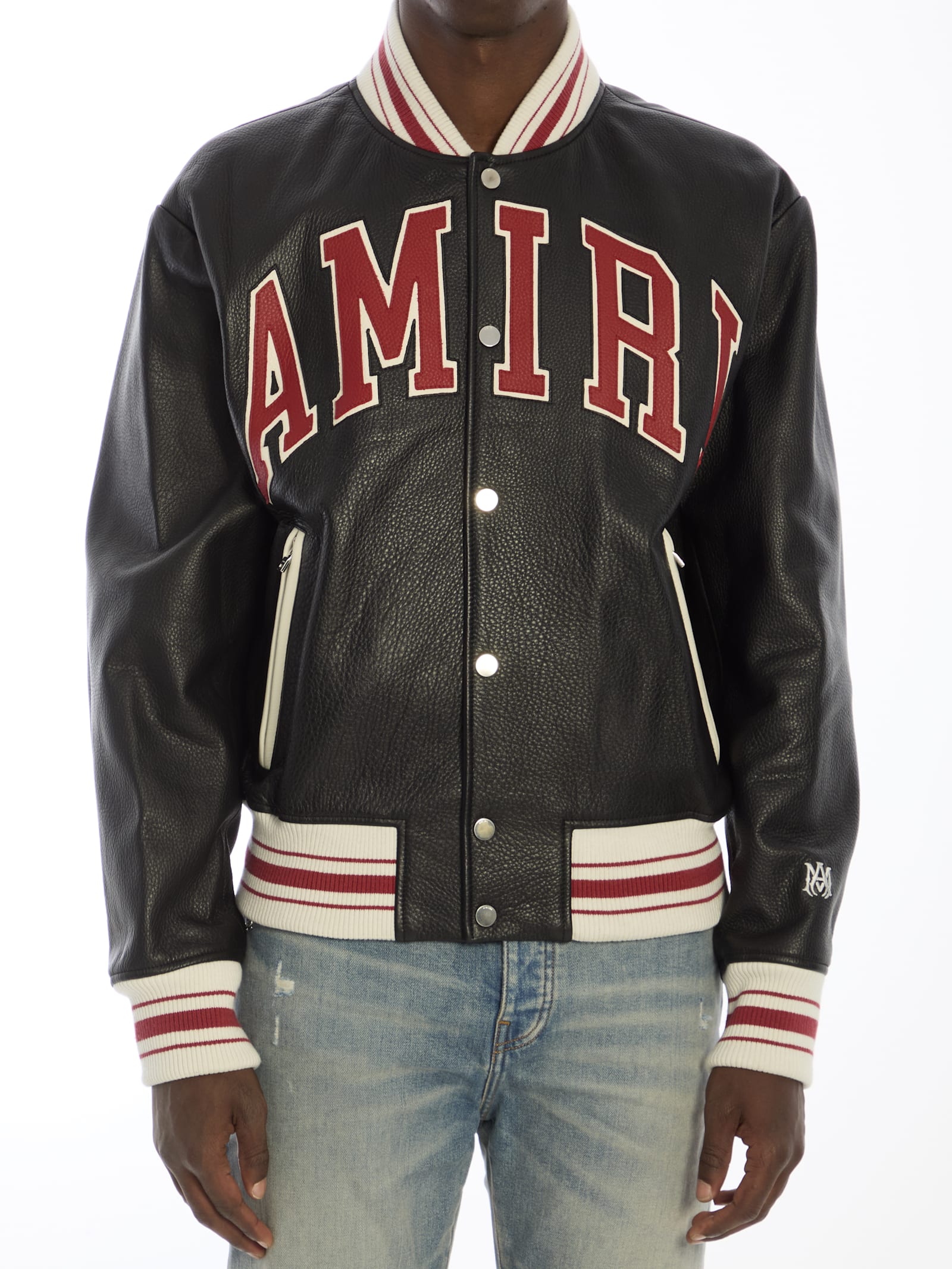 Amiri Leather Bomber Jacket