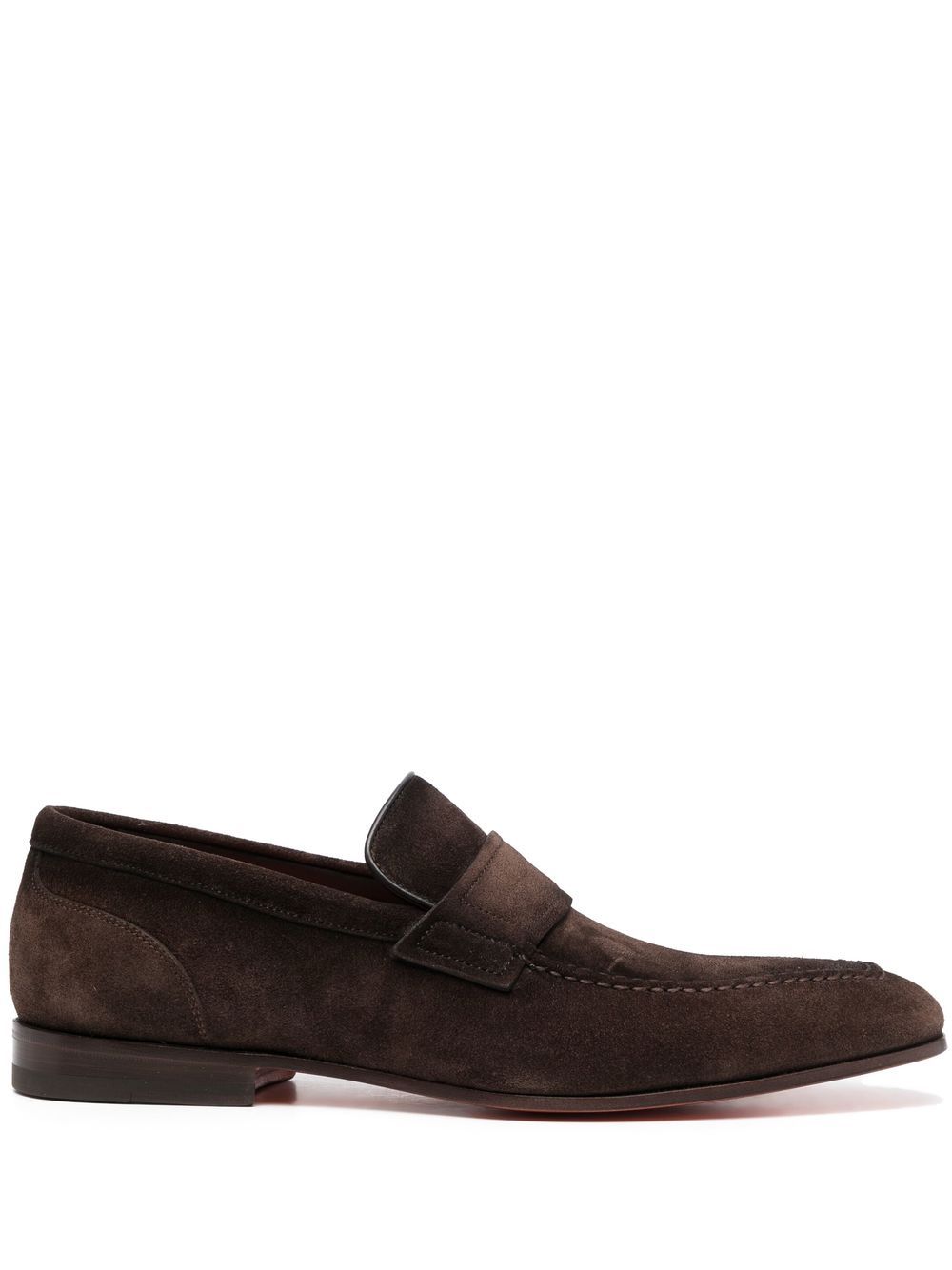 Santoni Diplomat 套穿式乐福鞋 - 褐色