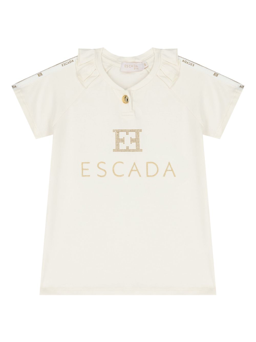 Escada Kids logo T恤 - 中性色
