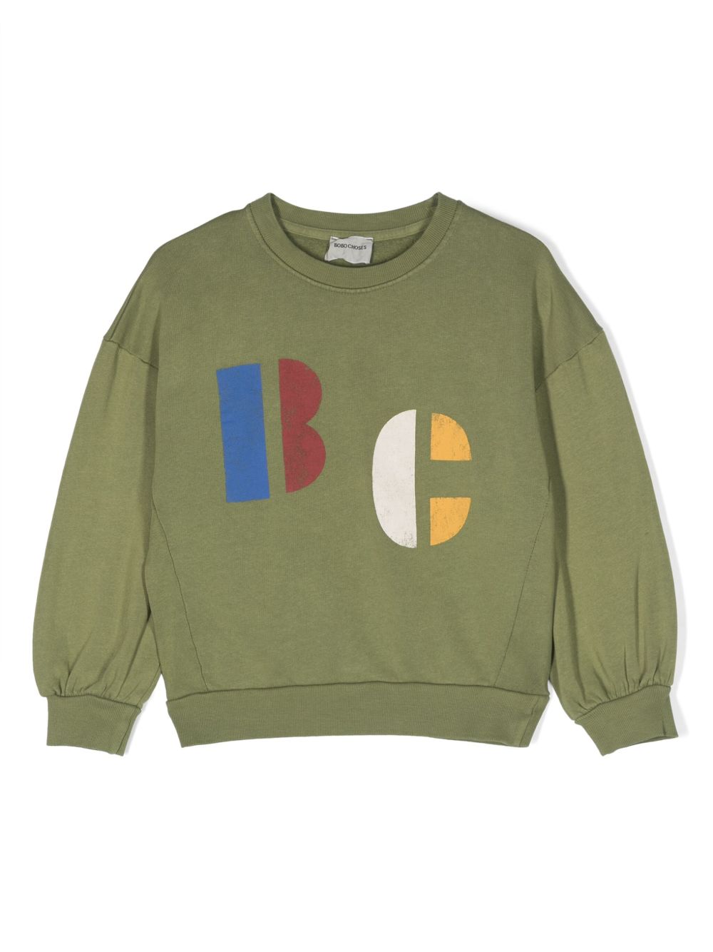 Bobo Choses logo印花卫衣 - 绿色