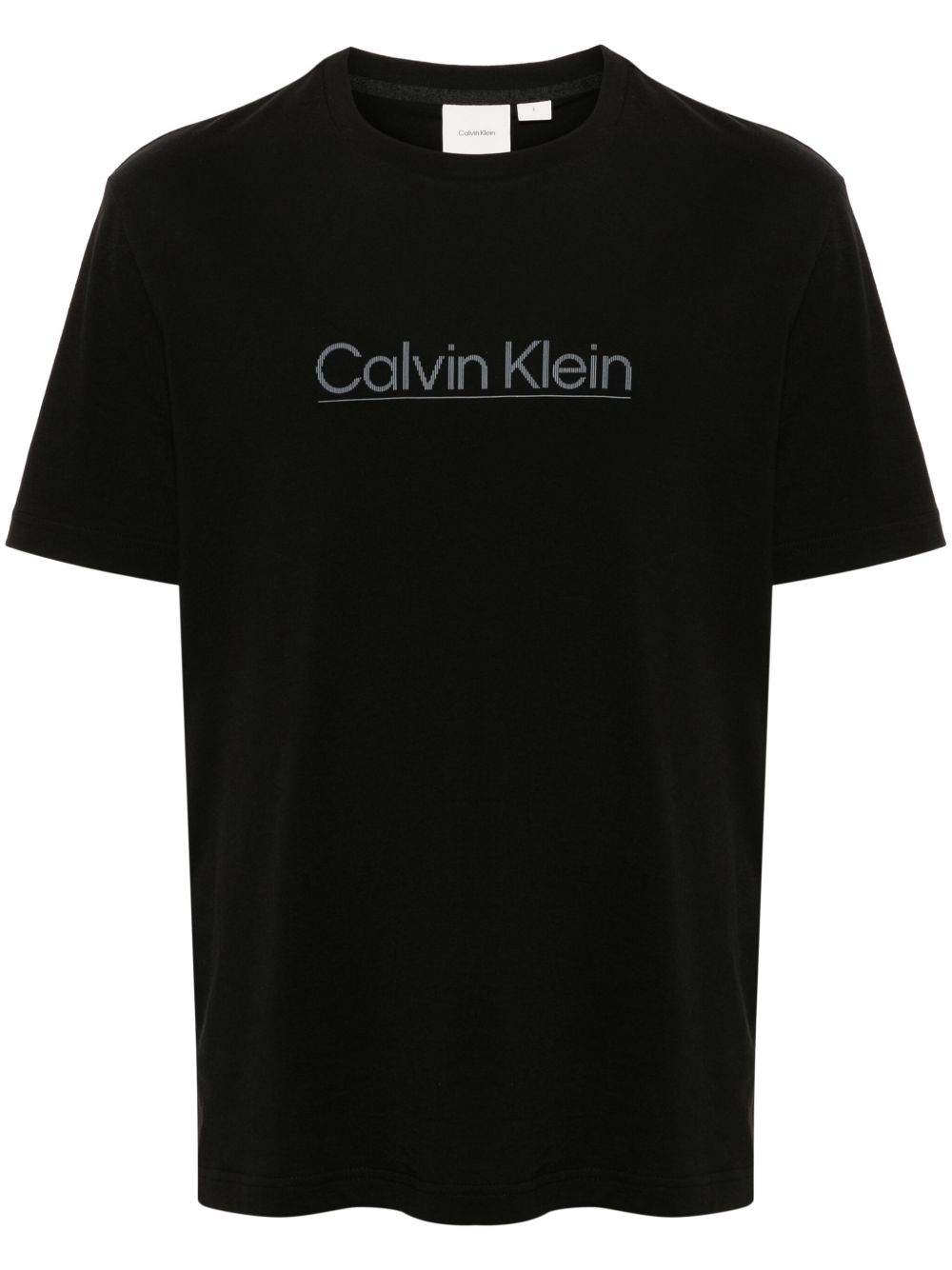 Calvin Klein logo印花T恤 - 黑色